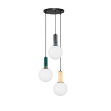 Spazio oprawa wisząca 3xE27 12W porcelana multikolor