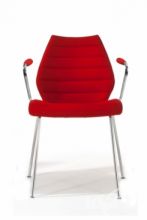 Maui soft krzeslo Z podramiennikiem 58x52x77cm czerwony