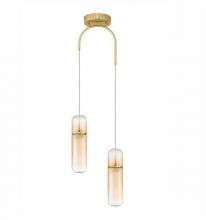 Norma oprawa wisząca led 14W 3000K 980lm ściemnialna złota 