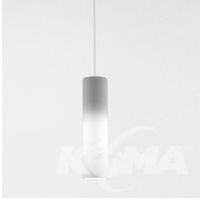 Modern_glass_tube_WP modern lampa wisząca biały struktura 50W E27 230V klosz szklany biały gładki 