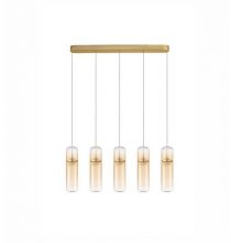 Norma oprawa wisząca led 7x5W 3000K 2450lm ściemnialna złota 