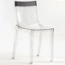 Hi-cut krzeslo 46x55x84cm przezroczysty-dymny