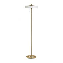 Artdeco lampa podłogowa 3xE14 8W biało/złota