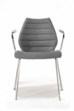 Maui soft krzeslo Z podramiennikiem 58x52x77cm szary