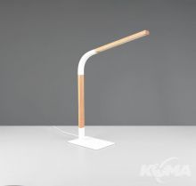 Norris lampa biurkowa led 7W 3000K 600lm biała/drewno