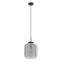 Bulciago lampa wisząca czarna/transparentna 1x40W E27