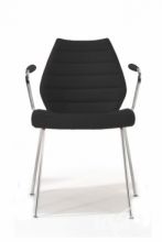 Maui soft krzeslo Z podramiennikiem 58x52x77cm czarny