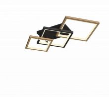 Matera plafon led 37W 3000K czarny/brąz
