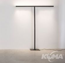 Gal lampa podłogowa led 45W 4050lm + 15w 1350lm 3000K ściemnialna czarna