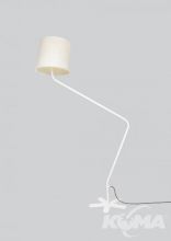 Groggy lampa podłogowa 1x100W E27 150cm kremowy/biały