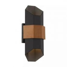 Chasm kinkiet zewnętrzny led 11W 3000K IP44 czarny/brąz