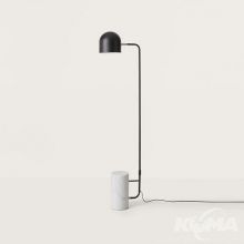 Luca lampa podłogowa czarna/biała 1x60W E27