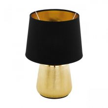 Manalba lampa stołowa złota/czarna 1x40W E14