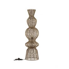 Breena lampa podłogowa E27 12W wykonana z liny brązowa