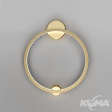 Halo kinkiet led 36W 4000K 1800lm złoty matowy
