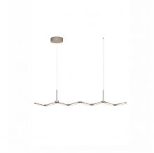 Vea oprawa wisząca led 7x7W 2347lm 2700k-3000k szampańska