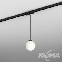 Modern_ball lampa wisząca  szynowa midi wp 6W led 300k  track ściemniane on/off  czarny