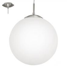 Rondo lampa wisząca biała Ø30 cm. 1x60W E27 230V