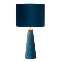 Velvet lampa stołowa niebieska 1x40W E14