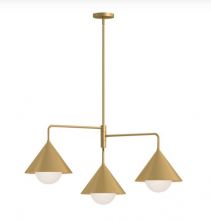 Remyck oprawa wisząca 3xE27 12W złoto szczotkowane