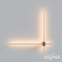 Pars kinkiet ścienny led 12W 3000K 1050lm czarno/złoty