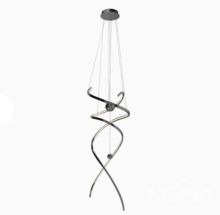 Ritz oprawa wisząca led 100W 8600lm 3000K czarny chrom