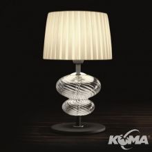 MUSA_COMODINO lampa  stołowa krystaliczna 1x7W LED E14 beżowa