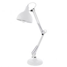 Borgillio lampa stołowa 1x60W E27 230V biała