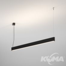 Ribby oprawa wisząca led 12W 3000K 906lm czarna