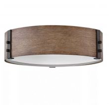 Sawyer plafon 3xE14 9W imitacja drewna sekwoi