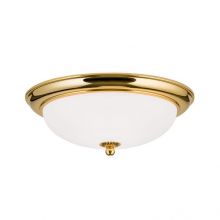 Plafon old lamp E27 2x60W 35cm gold/opal-matt