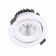 Cyklop 12W led  230V, 3000K CRI 90, IP65Ø: 9,0 cm, kąt świecenia 38°  biała