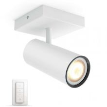 Buratto Hue reflektor-spot 1x10W GU10 230V biały + żarówka LED + ściemniacz