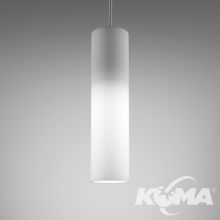Modern_Glass_Tube_ WP lampa wisząca 1x50W GU10 śr 70 230V biały  struktura