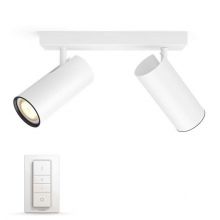 Buratto Hue reflektor-spot 2x10W GU10 230V biały + żarówki LED + ściemniacz