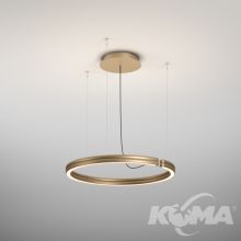 Ribby oprawa wisząca led 26W 3000K 1535lm ściemnialna złota