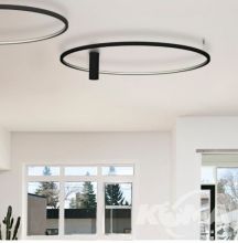 Echo plafon led 36W 3000K 1548lm czarny