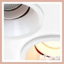 Hollow_8 oprawa wpuszczana 10,5W led 4000K 41° ściemnianie przyciskiem phase-control  biały