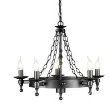 Warwick oprawa wisząca 5xE14 8W grafitowa