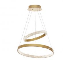 Preston lampa wisząca antyczny złoty  alu&acrylic 60W lled 3113lm 3000K  d:60 h:120 cm
