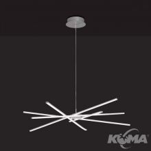 Aire lampa wisząca 60W LED 3000K 230V srebrna/chrom DIMMABLE