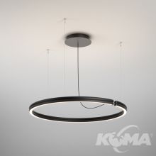 Ribby oprawa wisząca led 36W 3000K 2132lm ściemnialna czarna
