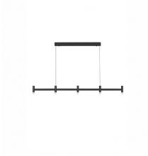 Poetic oprawa wisząca led 5x4W 1600lm 3000K ściemnialna czarna