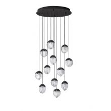 Alicia oprawa wisząca led 12x5W 3000K 3780lm ściemnialna czarna