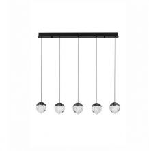 Alicia oprawa wisząca led 5x5W 3000K 1575lm ściemnialna czarna