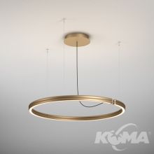Ribby oprawa wisząca led 47,5W 3000K 2814lm ściemnialna złota matowa
